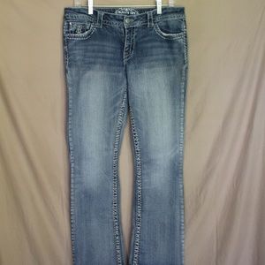 Paisley Sky Denim Jeans ~ Straight Leg Bootcut ~ Womens Size 10